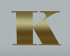 JS: Gold Letter K