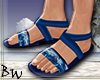 *BW* Blue Beach Sandals