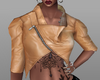Veste Cuir Beige