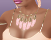 Pink Feather Neckless