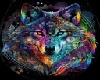 Rainbow Wolf Earrings