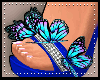 Butterfly shoes blu