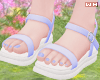 w. Basic Blue Sandals