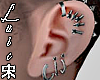 宋' Silver Ear Piercing