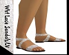 LV/Wht Lace Sandals