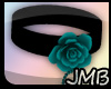 [JMB] Teal Rose Choker