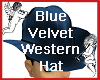Blue Velvet Western Hat
