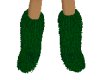 Green Furry Boots