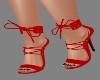 !R! Red Wrap Lace Heel 1