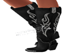 Black Denim Boots