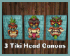 -IC- 3 Tiki Head Canvas