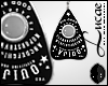 Black Ouija Earrings