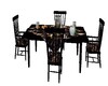 Blk/Brwn Marble Dining