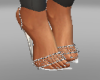 hot white silver heels