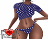 Bl/Wh Polka Dot PJ's