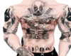 Deadpool Body Tatto