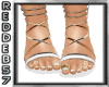 White W/Gold Boho Sandal