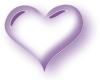 Purple Glass Heart
