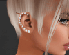 dj diamond earring row