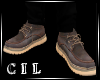 *C* Brown boat shoes