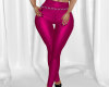 Berry Belted Pants Lg