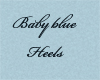 Baby blue heels