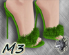 M3 Amora Fur Heels Green