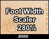 Foot Width Scaler 280%