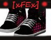 [xFEx]P&B checkerd shoes