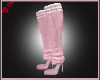 Cassia Pink Socks Heels
