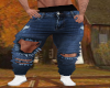 !B! Ripped Blue Jeans