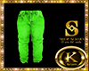 clasic green jean pants