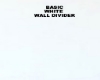 Basic white wall divider