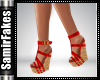 SF/Diane Red Sandals