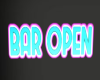 Neon Bar Open Banner