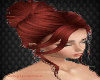 ~B~ Red/Wine Bun Hair