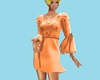 Chloe E Dress Orange