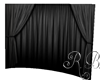 Curved Black Drapes