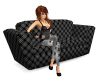 Black Plaid Couch