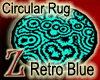 [Z]Retro Blue Rug