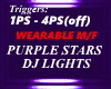 DJ LIGHTS, PURPLE STARS