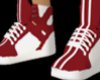 red n white kicks
