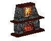 Lodge fireplace