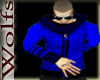 [WQ8] blue Sweater*hoody
