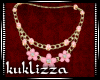 KUK)jewelry set pink Pz5