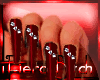 1FB~RED Dia Nails