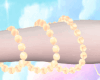 gold arm pearls ʚଓ