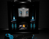 Blue pvc Fireplace 