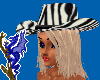 Zebra cowgirl hat
