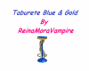 Taburete Blue & Gold